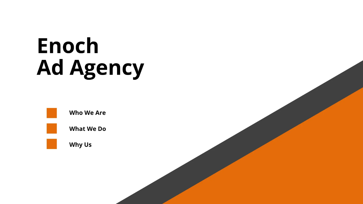 Free Advertising Agency Presentation Sample Template to Edit Online