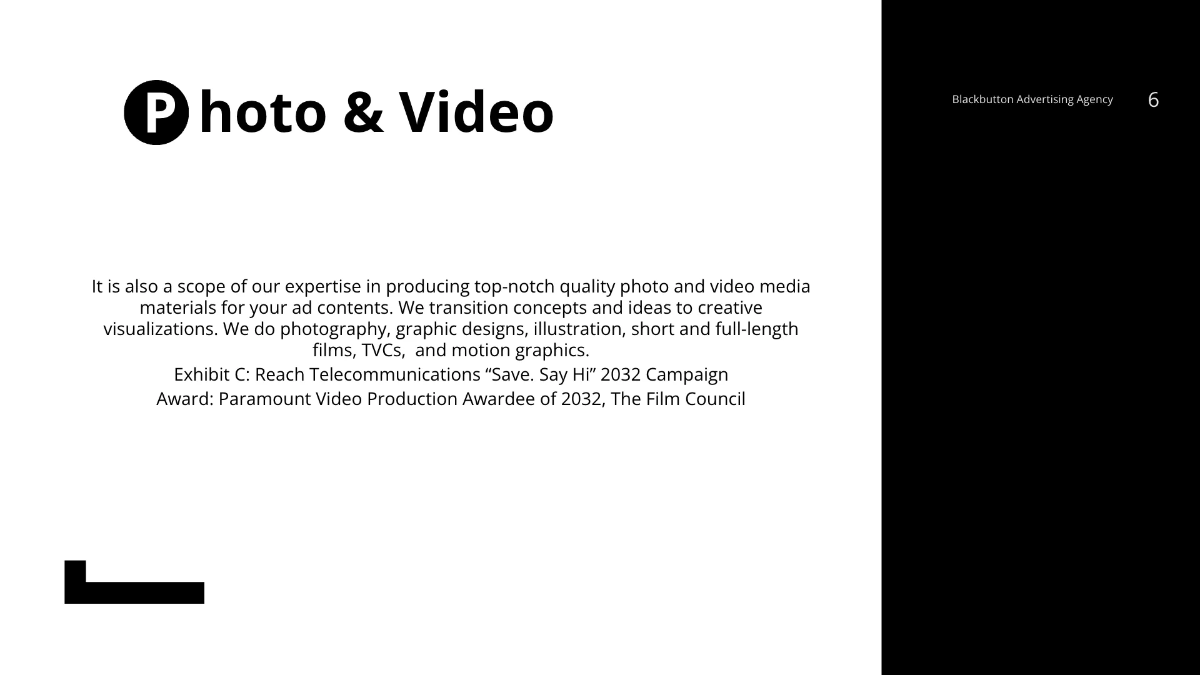 Free Advertising Agency Credentials Presentation Template to Edit Online