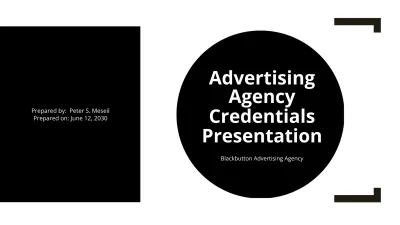 Free Advertising Agency Credentials Presentation Template to Edit Online