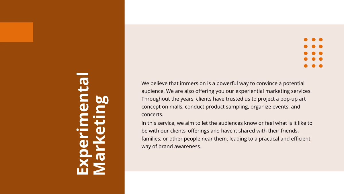 Free Advertising Agency Introduction Presentation Template to Edit Online