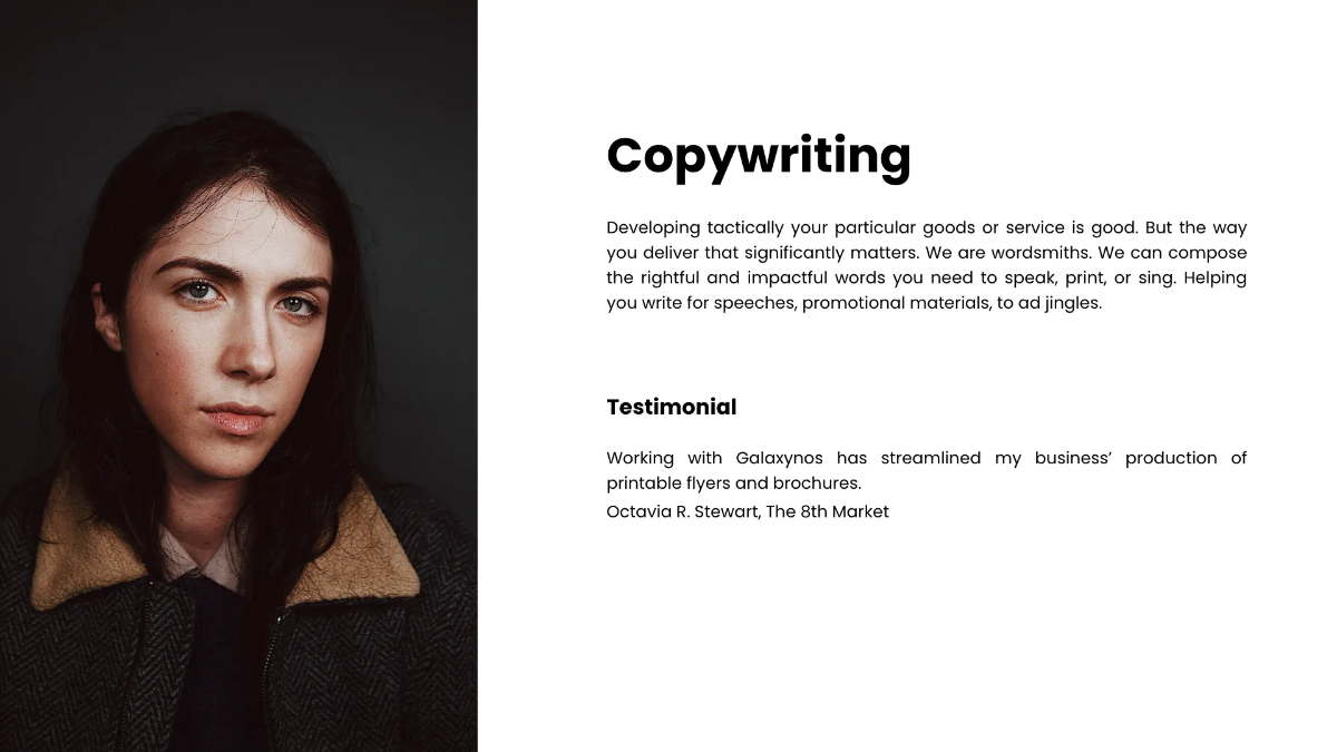 Free Agency Capabilities Presentation Template to Edit Online