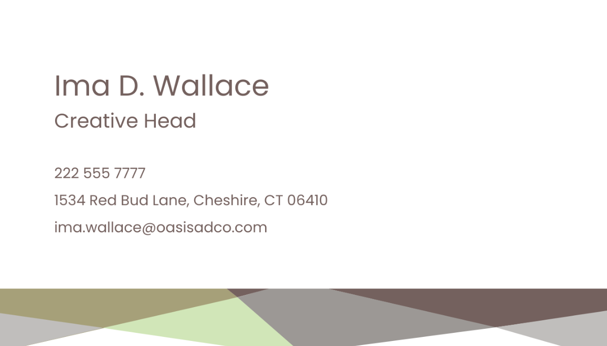 Advertising Company Business Card Template