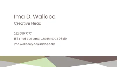 Free Advertising Company Business Card Template to Edit Online