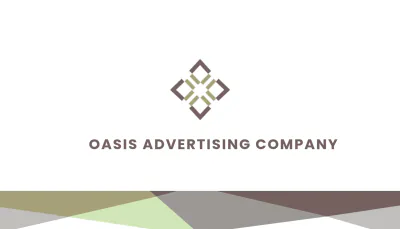 Free Advertising Company Business Card Template to Edit Online