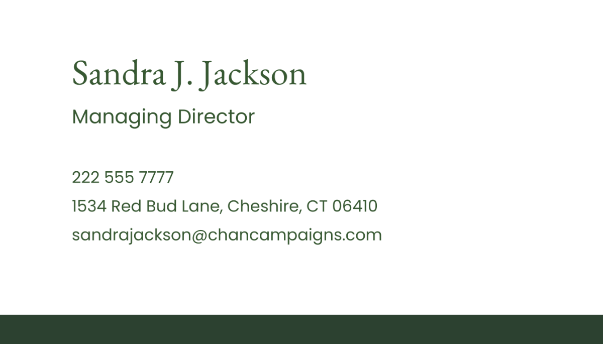 Advertising Manager Business Card Template