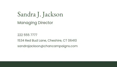 Free Advertising Manager Business Card Template to Edit Online