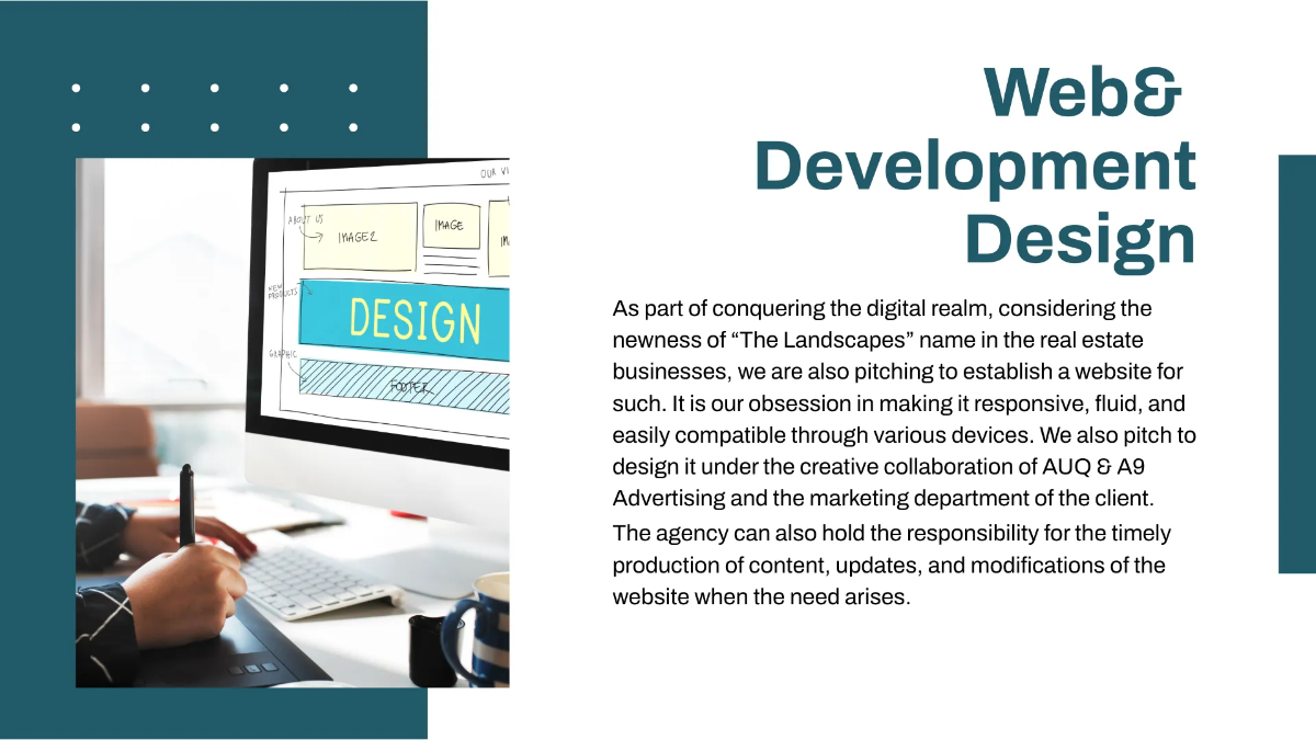 Free Advertising Agency Pitch Deck Presentation Template to Edit Online