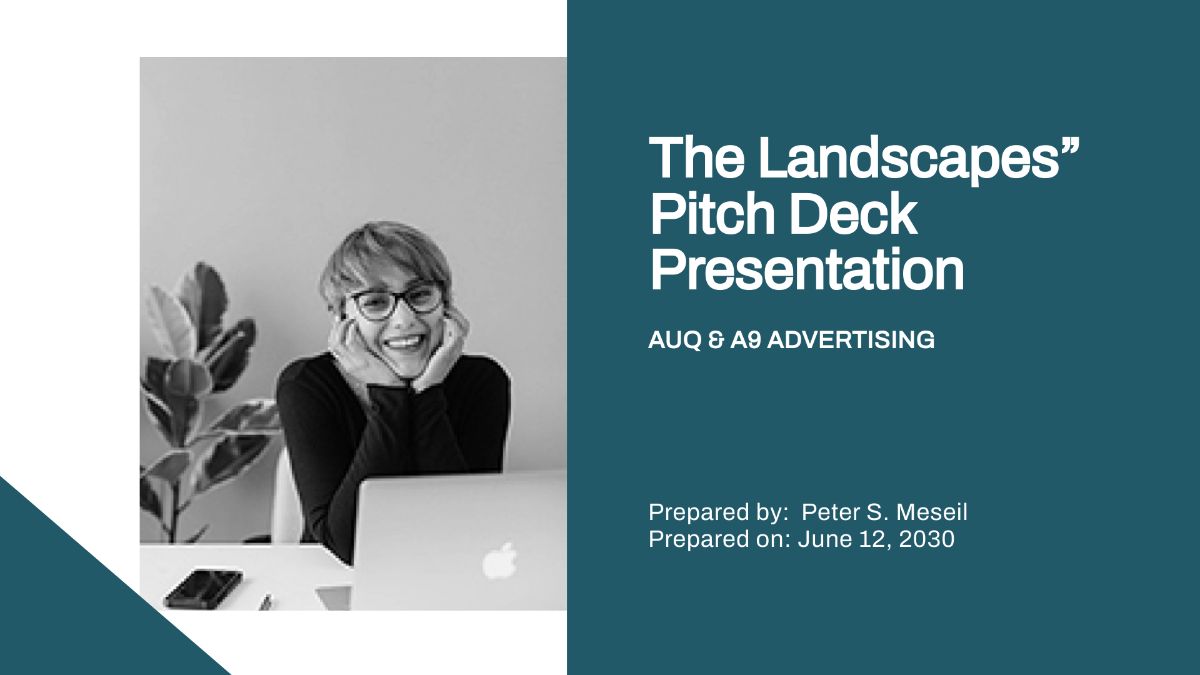 Free Advertising Agency Pitch Deck Presentation Template