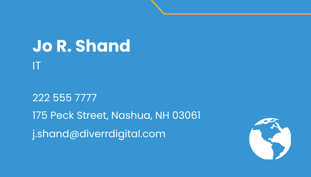 Digital Agency Business Card