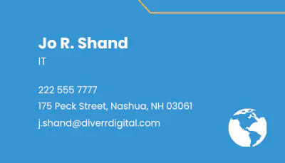 Free Digital Agency Business Card Template to Edit Online