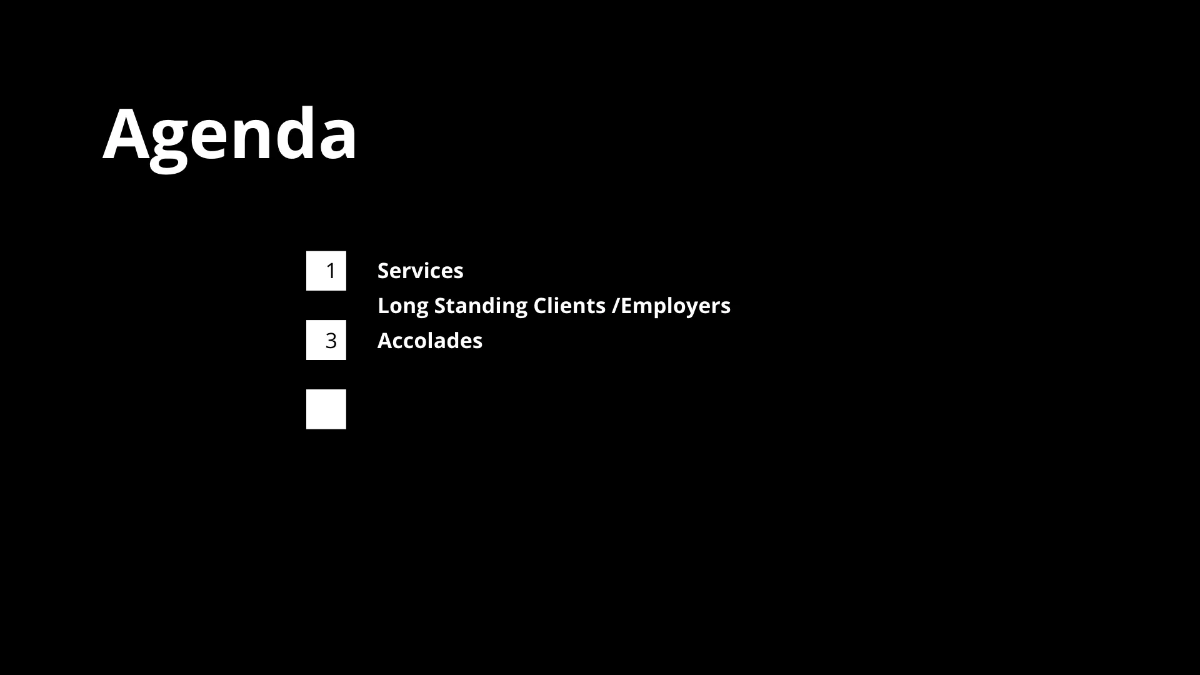 Free Agency Credentials Presentation Template to Edit Online