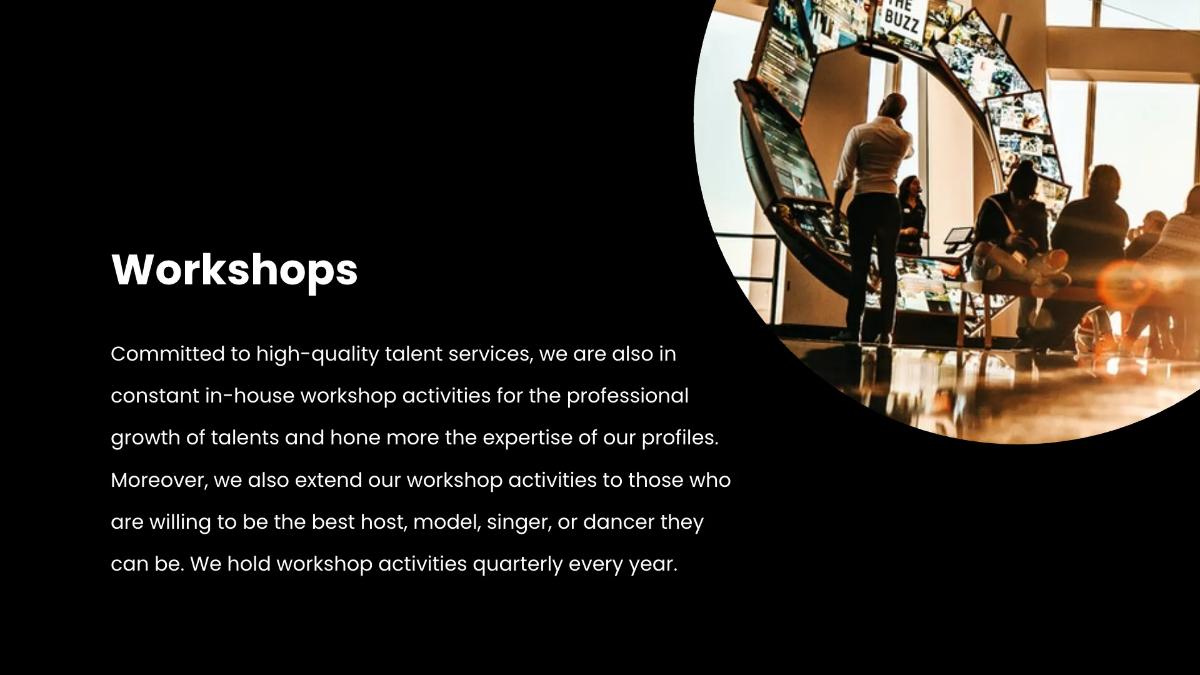 Free Professional Agency Presentation Template to Edit Online