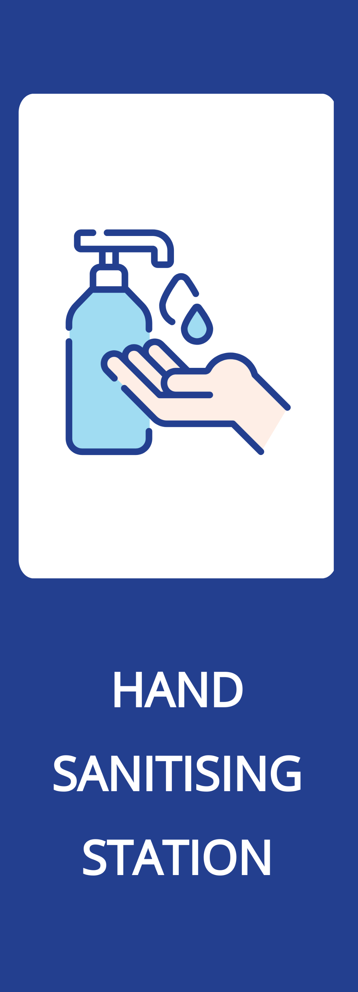 Hand Sanitizing Station Label Template