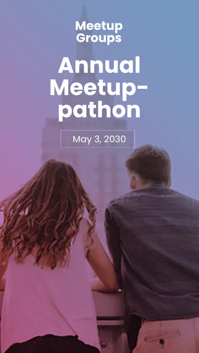 Free Meetup Event Instagram Story Template to Edit Online