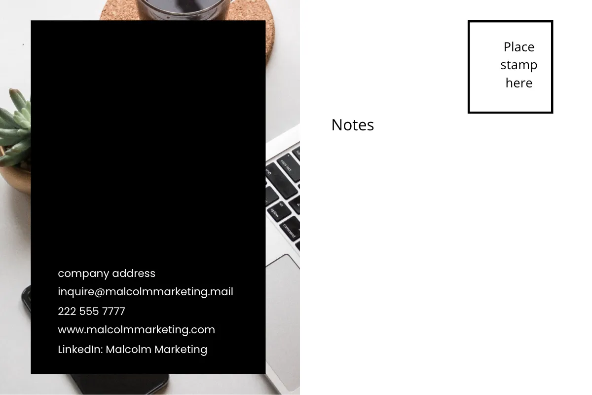 Free Professional Advertising Agency Postcard Template to Edit Online