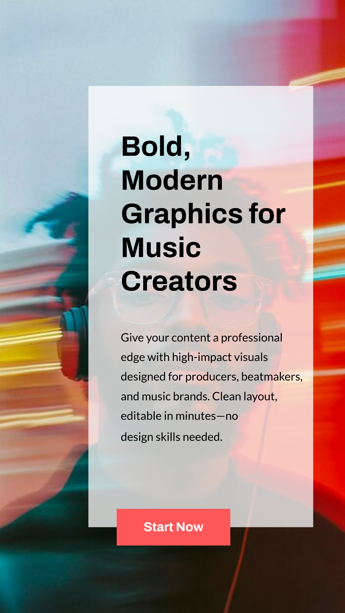 Free Music Production Pinterest Pin Template to Edit Online