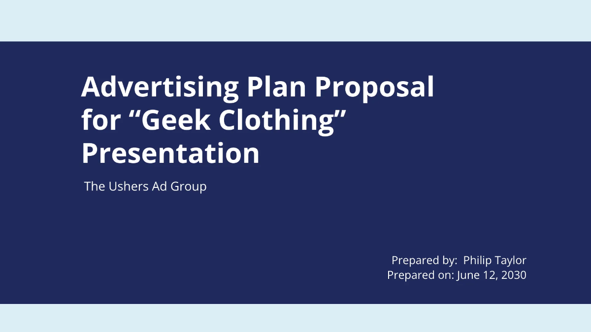 Free Sample Agency Presentation Template to Edit Online