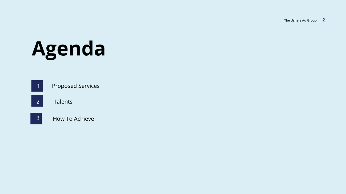 Free Sample Agency Presentation Template to Edit Online