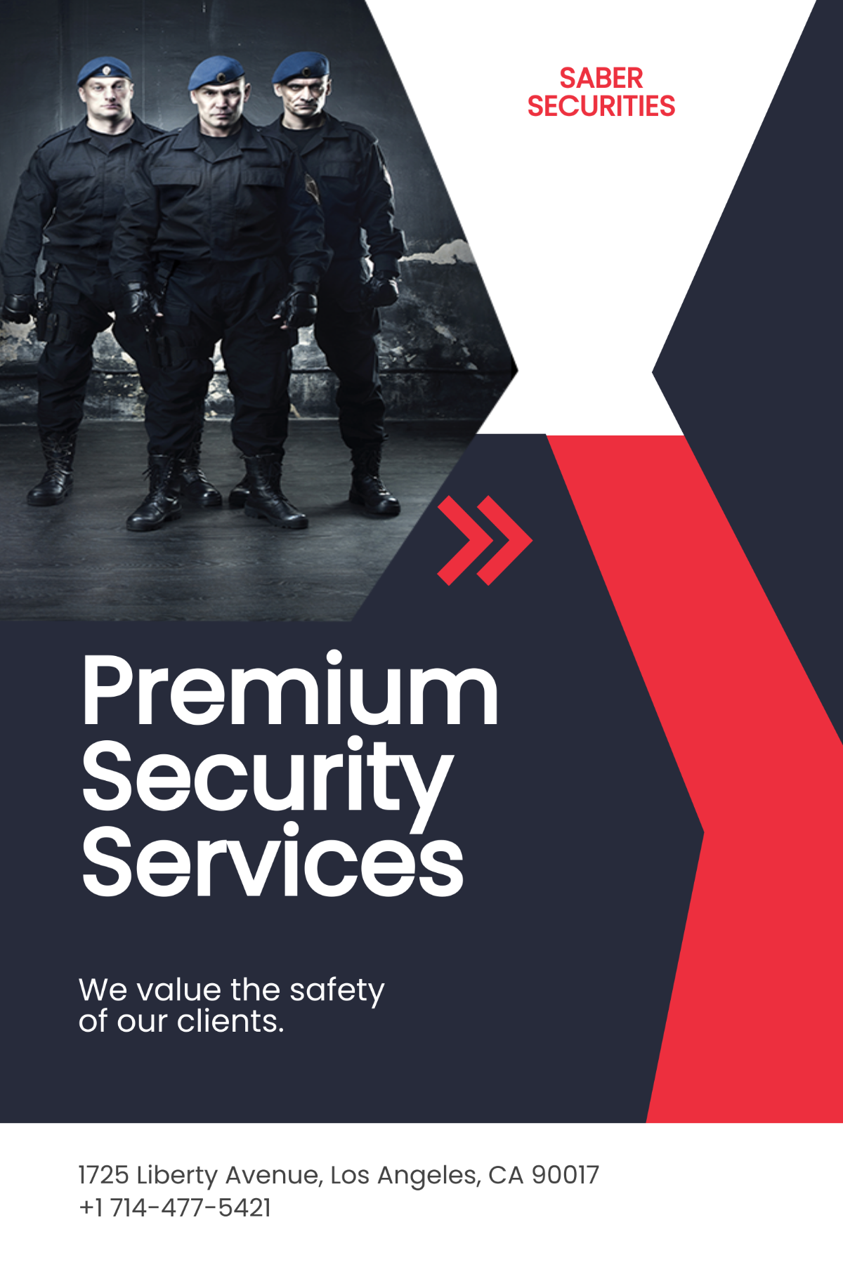Free Security Guard Services Tumblr Post Template