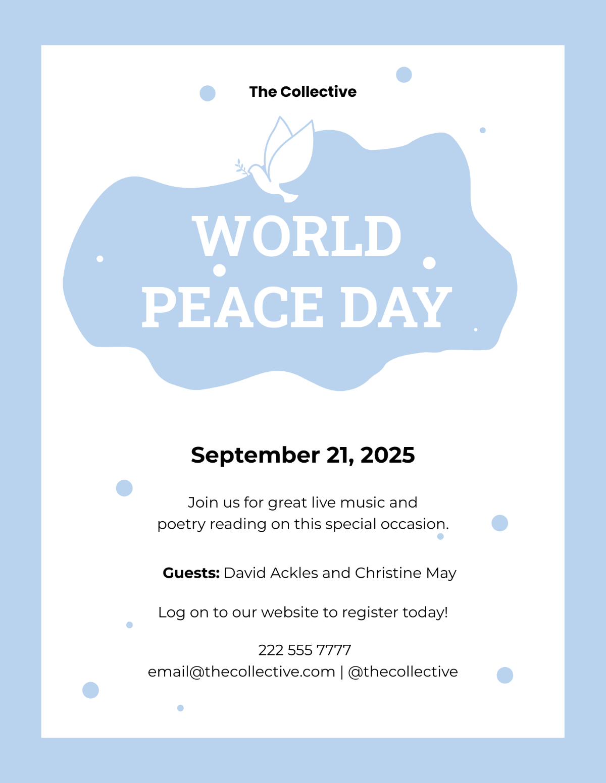Peace Day Flyer