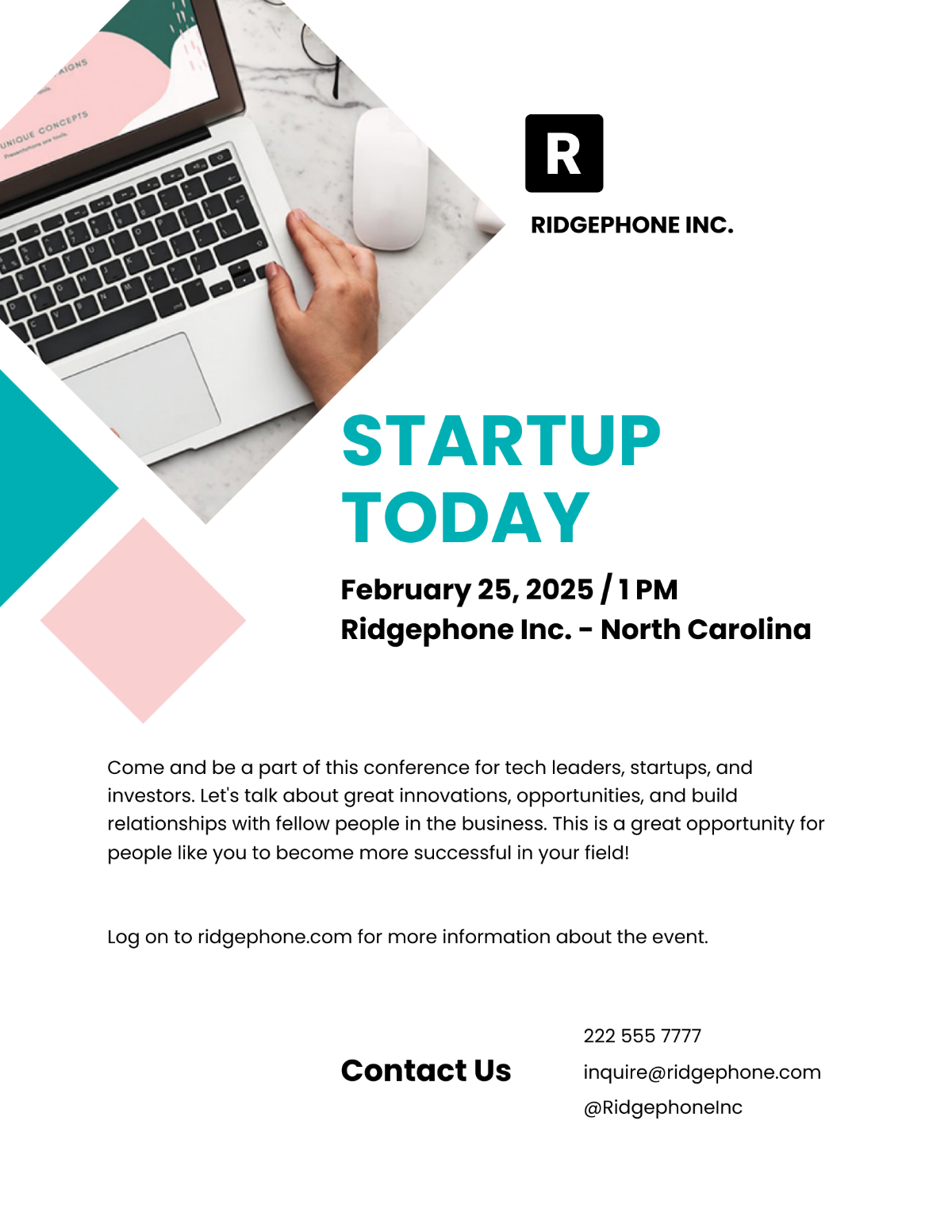 Startup Event Flyer