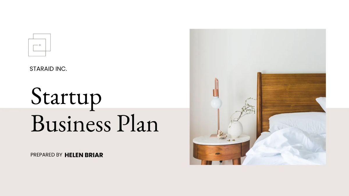 Free Startup Business Plan PowerPoint Presentation Template to Edit Online