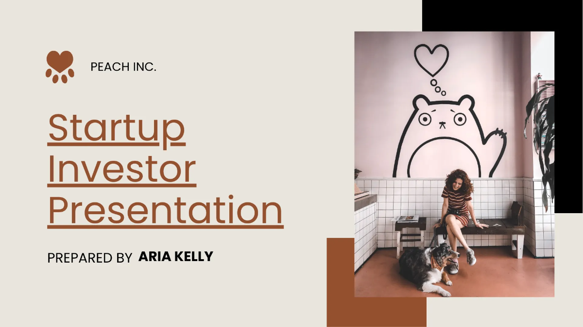 Free Startup Investor Presentation Template to Edit Online