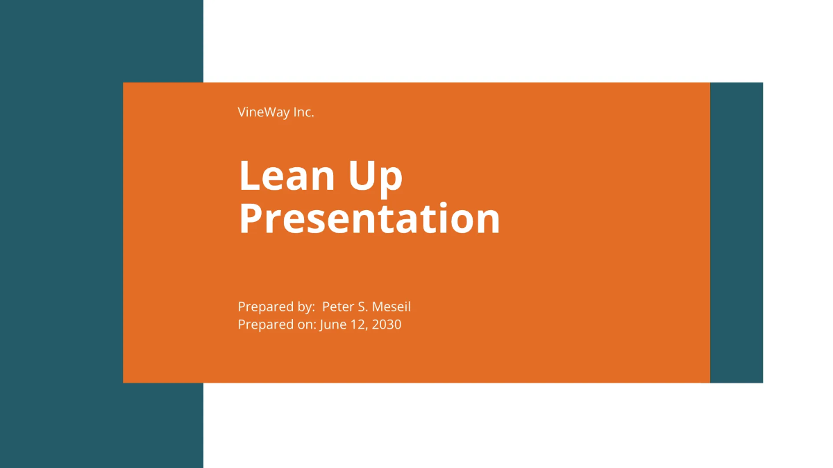 Free Lean Startup Presentation Template to Edit Online