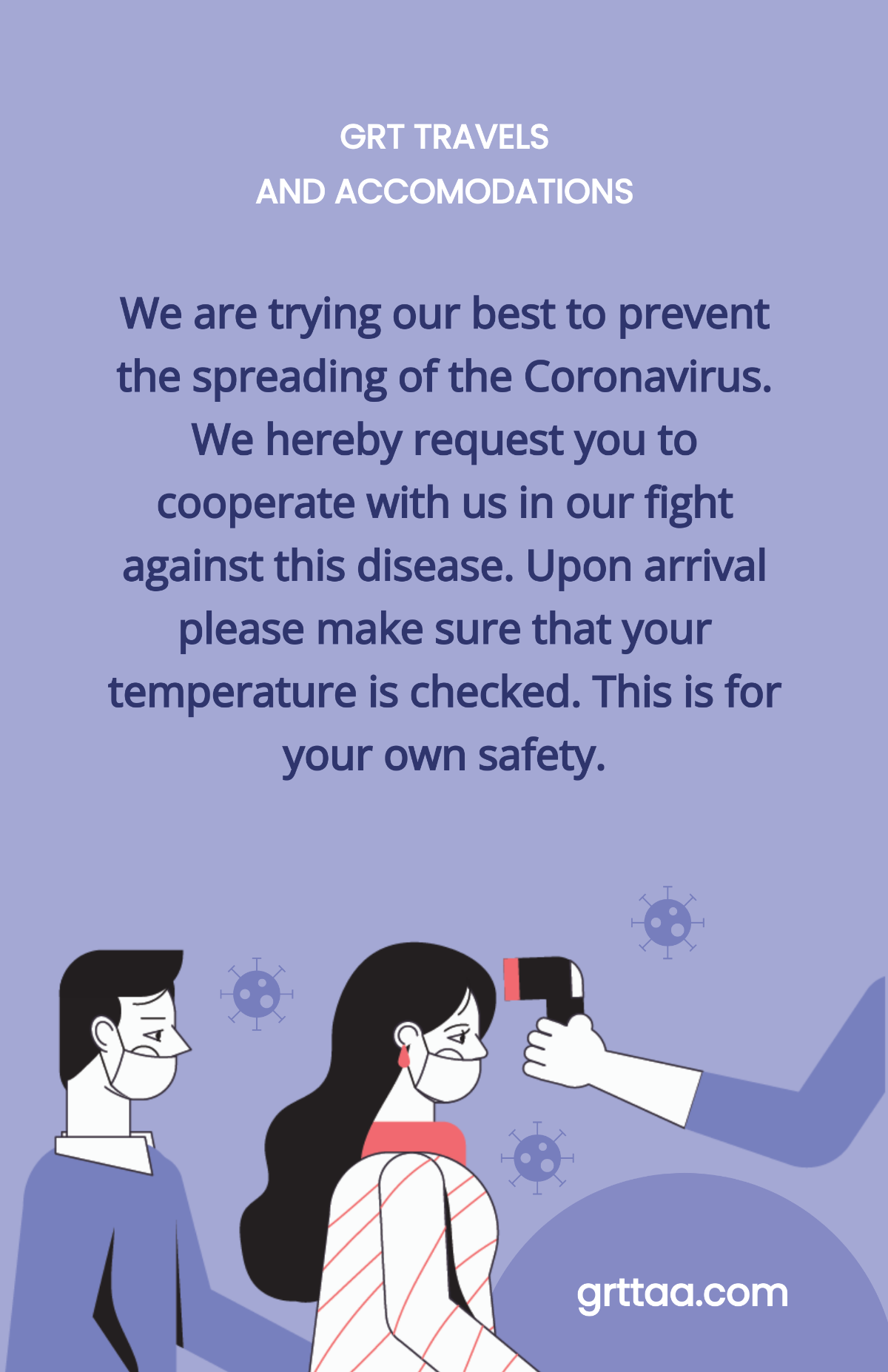 Get Your Temperature Checked Poster Template