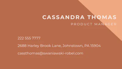 Free Startup Company Business Card Template to Edit Online
