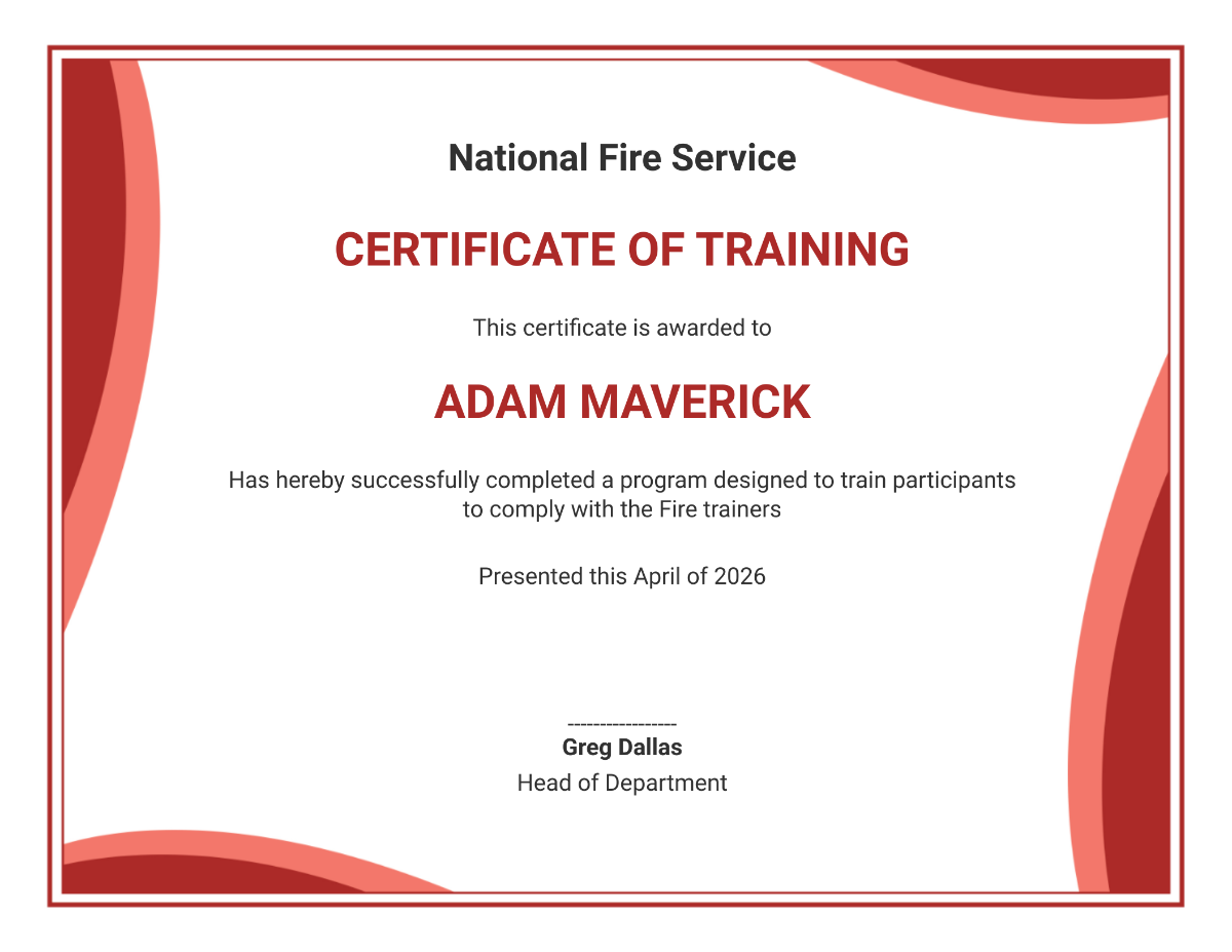 Editable Fire Safety Certificate Template - Edit Online & Download