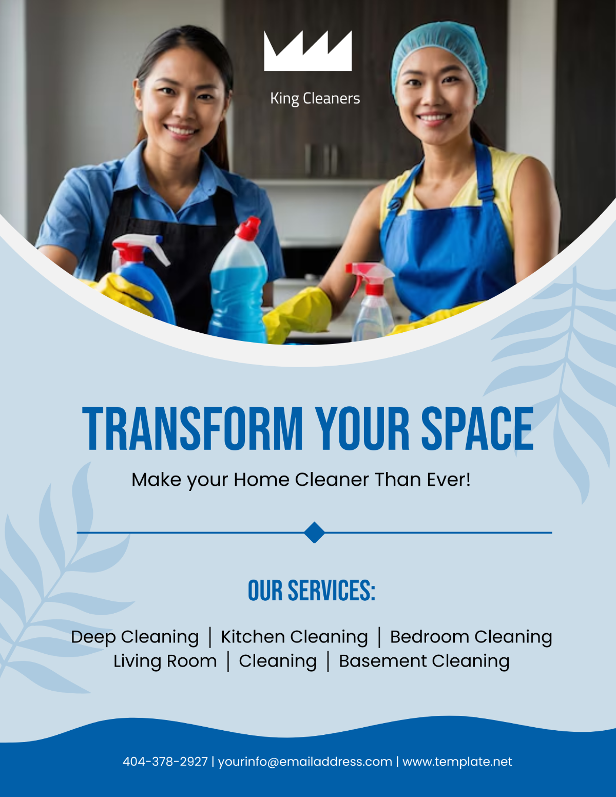 Colorful House Cleaning Service Flyer Template - Edit Online & Download