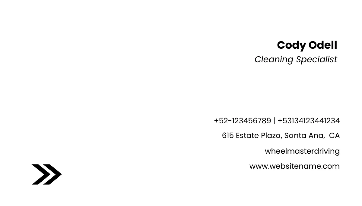 Free Professional Cleaning Service Business Card Template to Edit Online