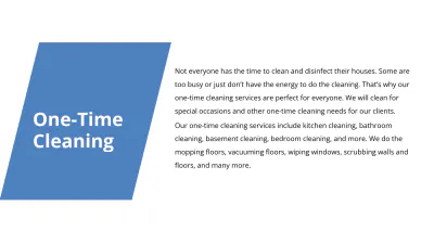 Free Professional Cleaning Services Presentation Template to Edit Online