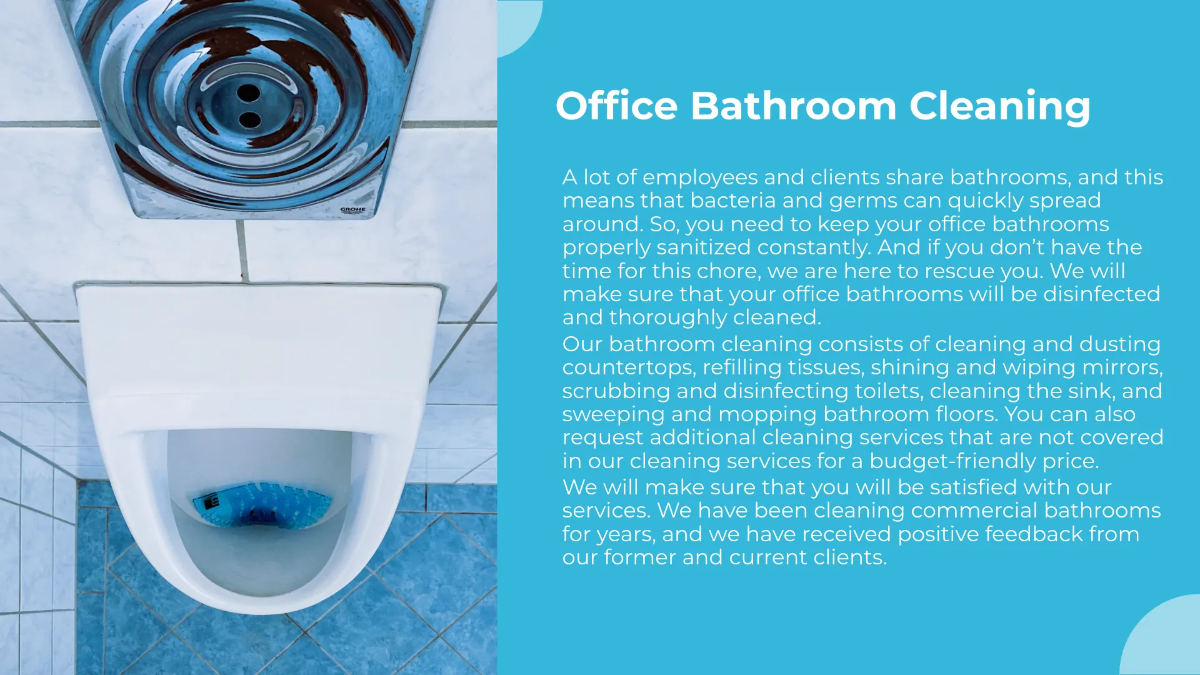 Free Commercial Cleaning Services Presentation Template to Edit Online