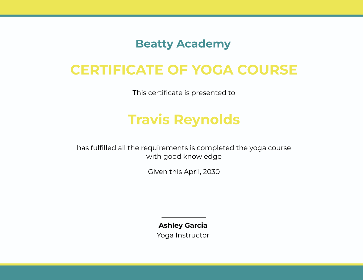 Yoga Course Certification