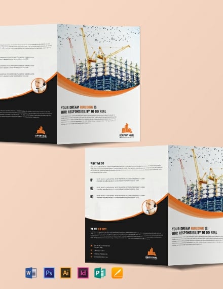 free download construction company profile template word format