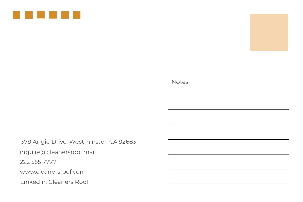 Free Roof Cleaning Service Postcard Template to Edit Online