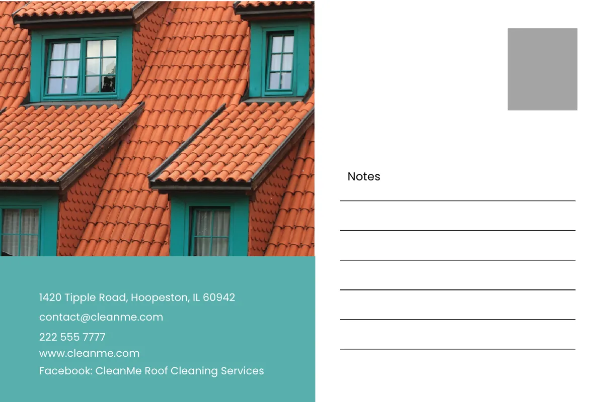 Free Roof Cleaning Service EDDM Postcard Template to Edit Online