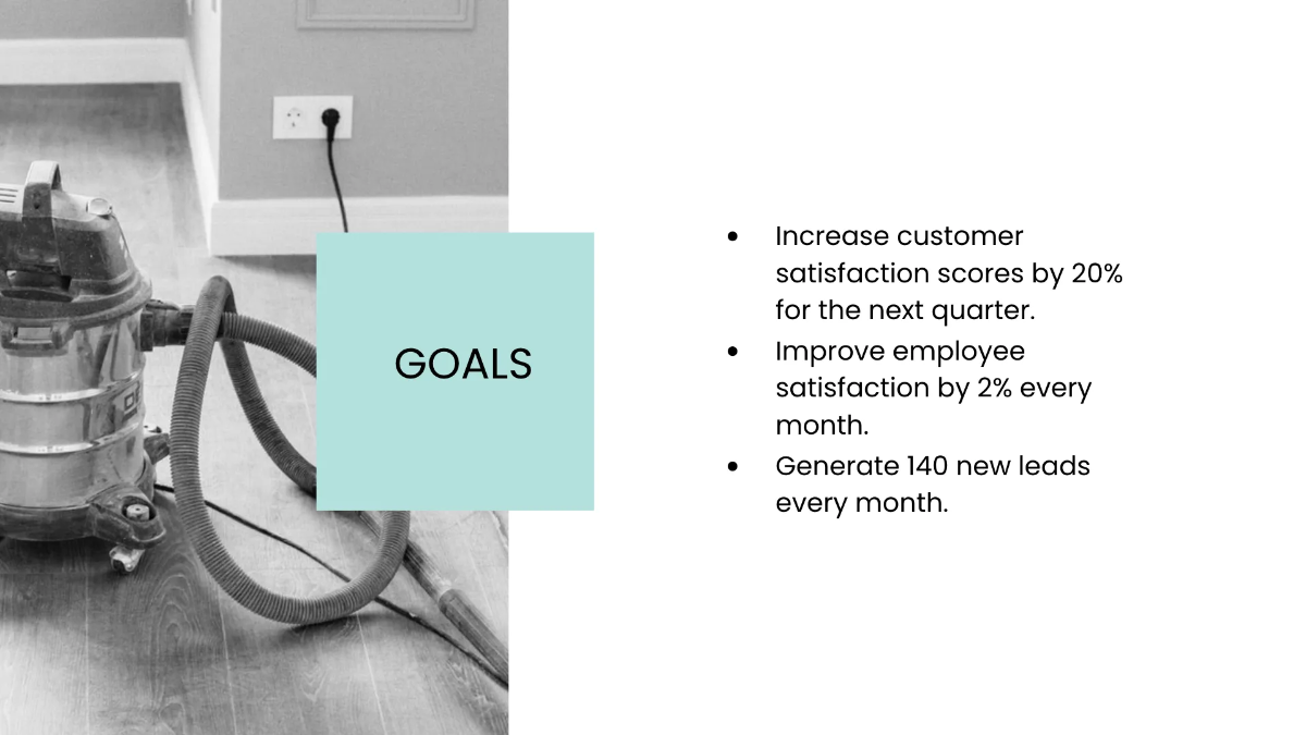 Free Janitorial Cleaning Services Presentation Template to Edit Online