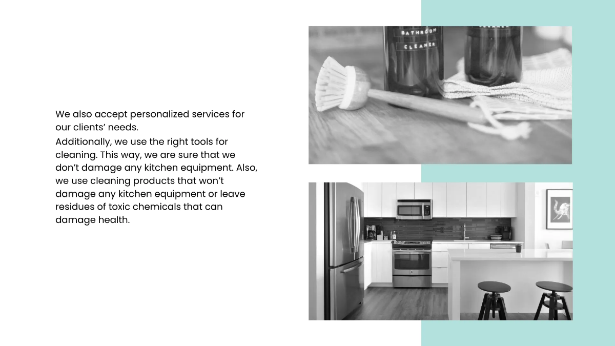 Free Janitorial Cleaning Services Presentation Template to Edit Online