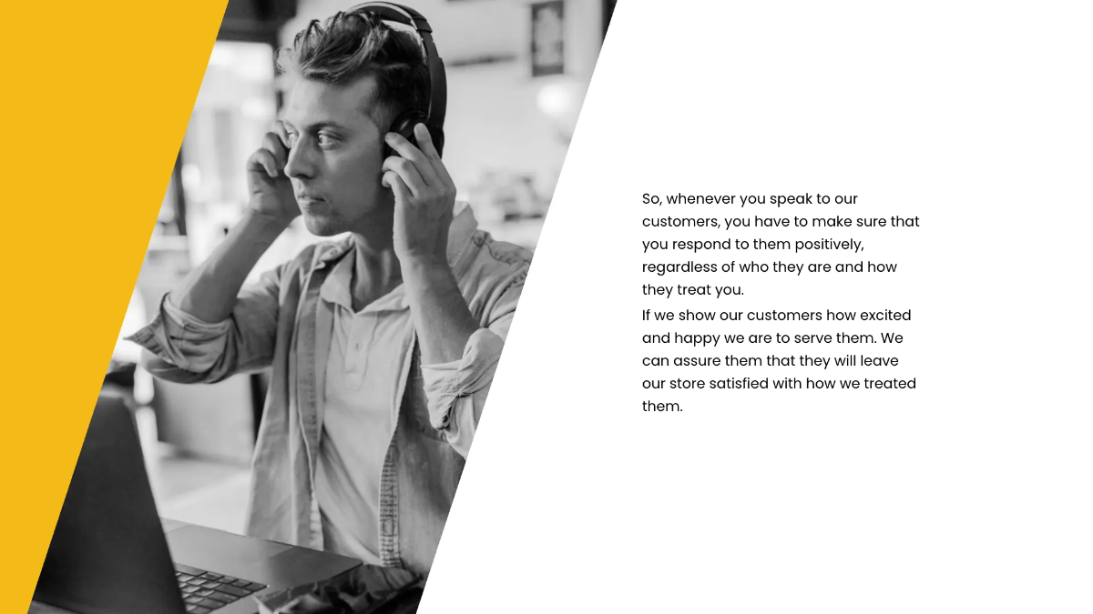 Free Customer Service Presentation Template to Edit Online