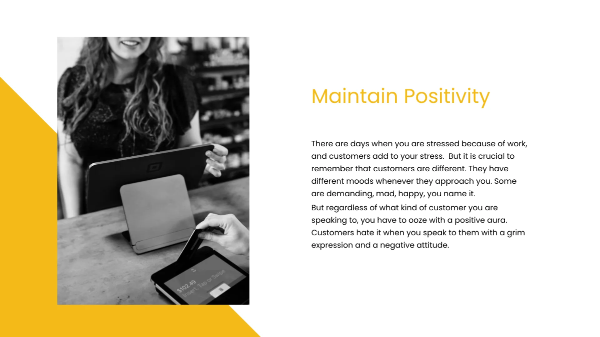 Free Customer Service Presentation Template to Edit Online