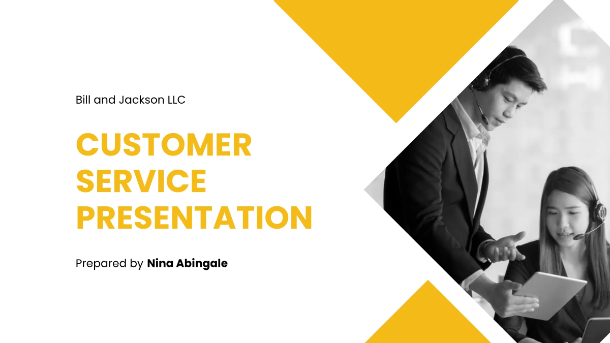 Free Customer Service Presentation Template to Edit Online