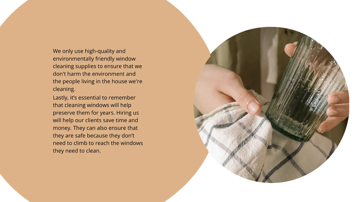 Free House Cleaning Service Presentation Template to Edit Online