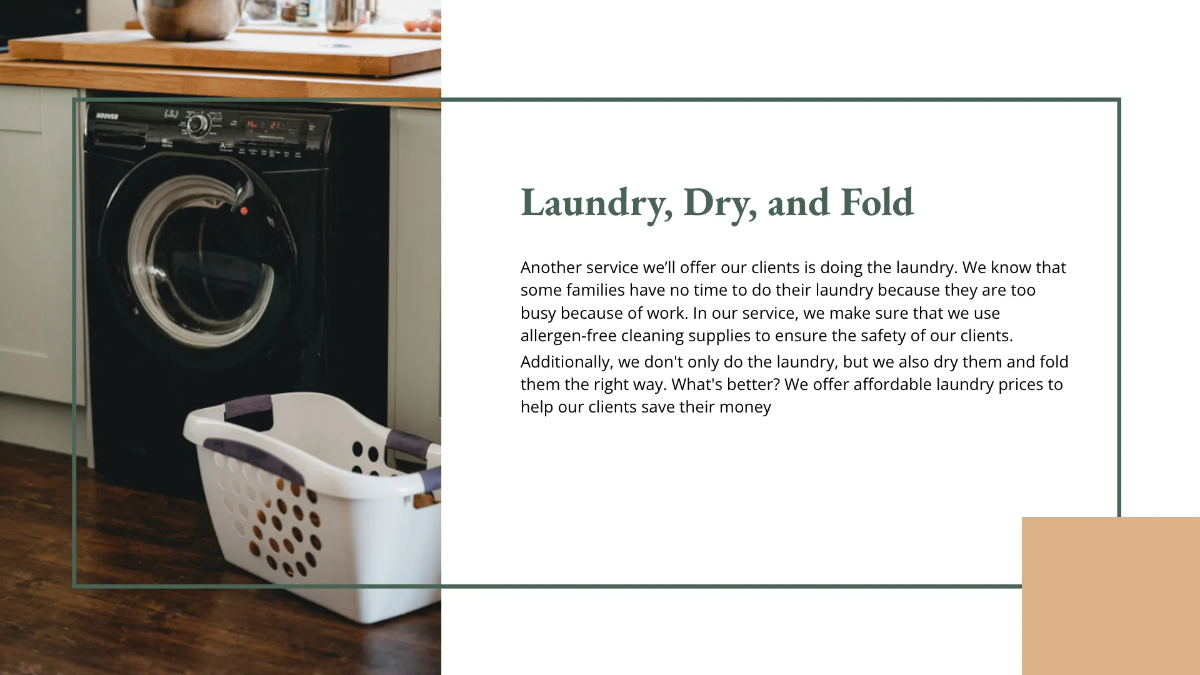 Free House Cleaning Service Presentation Template to Edit Online