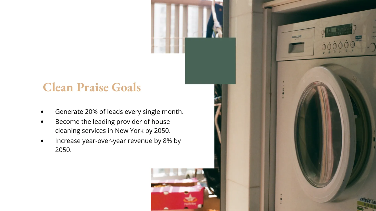 Free House Cleaning Service Presentation Template to Edit Online