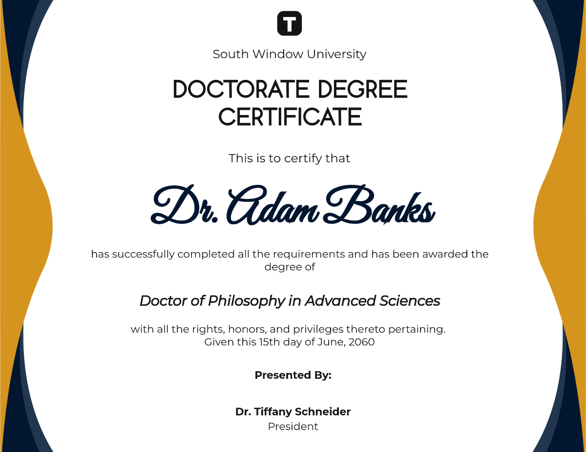 Free Degree Templates To Edit Online