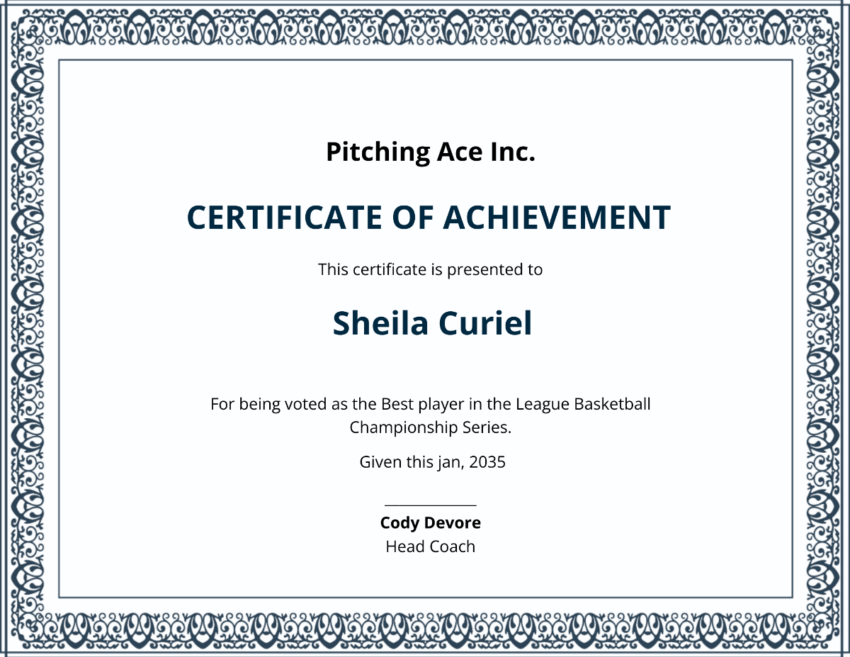 Basketball Sports Certification