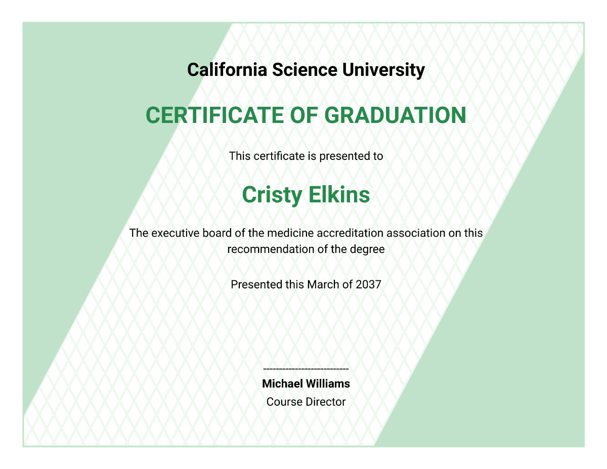Honorary Doctorate Certificate
